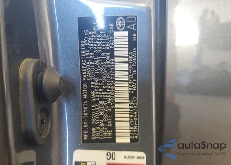 2015 Toyota Corolla L from USA, damaged, VIN 2T1BURHE2FC371399